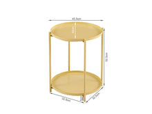 Load image into Gallery viewer, Zen Round Coffee Table with Shelf - Yellow