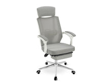 Load image into Gallery viewer, Melissa Office Chair with Footrest - Grey + White