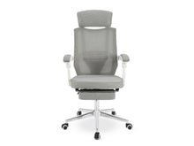 Load image into Gallery viewer, Melissa Office Chair with Footrest - Grey + White