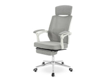 Load image into Gallery viewer, Melissa Office Chair with Footrest - Grey + White