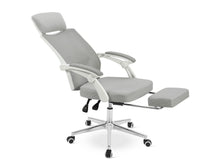 Load image into Gallery viewer, Melissa Office Chair with Footrest - Grey + White