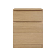 Load image into Gallery viewer, Tongass Bedside Table with 3 Drawers - Oak