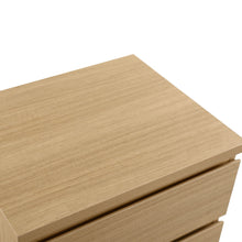 Load image into Gallery viewer, Tongass Bedside Table with 3 Drawers - Oak