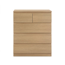 Load image into Gallery viewer, Tongass 5 Drawer Tallboy - Oak