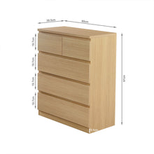 Load image into Gallery viewer, Tongass 5 Drawer Tallboy - Oak