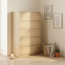 Load image into Gallery viewer, Tongass 6 Drawer Tallboy - Oak