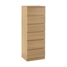 Load image into Gallery viewer, Tongass 6 Drawer Slim Tallboy - Oak