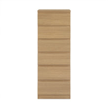 Load image into Gallery viewer, Tongass 6 Drawer Slim Tallboy - Oak