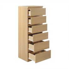 Load image into Gallery viewer, Tongass 6 Drawer Slim Tallboy - Oak