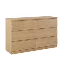 Load image into Gallery viewer, Tongass 6 Drawer Lowboy - Oak
