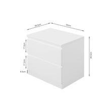 Load image into Gallery viewer, Angeles High Gloss Bedside Table - White