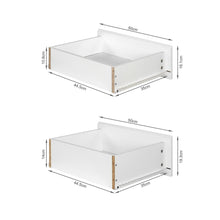 Load image into Gallery viewer, Angeles High Gloss Bedside Table with 3 Drawers - White