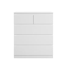 Load image into Gallery viewer, Angeles High Gloss 5 Drawer Tallboy - White