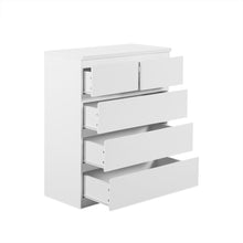 Load image into Gallery viewer, Angeles High Gloss 5 Drawer Tallboy - White