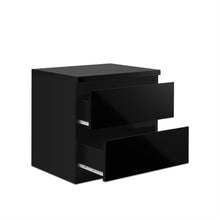 Load image into Gallery viewer, Angeles High Gloss Bedside Table - Black