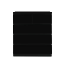 Load image into Gallery viewer, Angeles High Gloss 5 Drawer Tallboy - Black