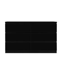 Load image into Gallery viewer, Angeles High Gloss 6 Drawer Lowboy - Black