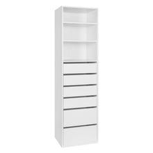 Load image into Gallery viewer, Payette 6 Drawer & 3 Shelf Wardrobe - White