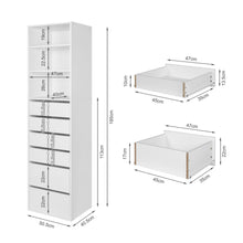 Load image into Gallery viewer, Payette 6 Drawer & 3 Shelf Wardrobe - White