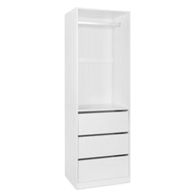 Load image into Gallery viewer, Payette 3 Drawer Wardrobe - White