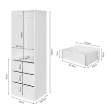 Load image into Gallery viewer, Payette 3 Drawer Wardrobe - White