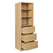 Load image into Gallery viewer, Payette 3 Drawer & Shelf Wardrobe - Oak