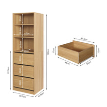 Load image into Gallery viewer, Payette 3 Drawer & Shelf Wardrobe - Oak
