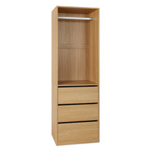 Load image into Gallery viewer, Payette 3 Drawer Wardrobe - Oak