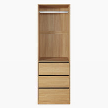 Load image into Gallery viewer, Payette 3 Drawer Wardrobe - Oak
