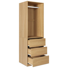 Load image into Gallery viewer, Payette 3 Drawer Wardrobe - Oak