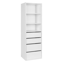 Load image into Gallery viewer, DELTA 4 Drawer & 3 Shelf Wardrobe - White
