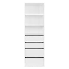 Load image into Gallery viewer, DELTA 4 Drawer & 3 Shelf Wardrobe - White