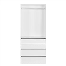 Load image into Gallery viewer, Delta 4 Drawer Wide Wardrobe - White