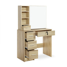 Load image into Gallery viewer, Carnation Dressing Table with Drawers Set - Oak