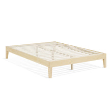Load image into Gallery viewer, Creise Double Wooden Bed Frame - Light Oak