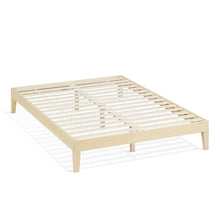 Load image into Gallery viewer, Creise Double Wooden Bed Frame - Light Oak