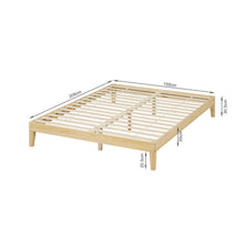 Load image into Gallery viewer, Creise Queen Wooden Bed Frame - Light Oak