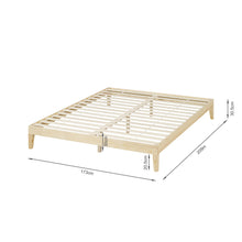 Load image into Gallery viewer, Creise King Wooden Bed Frame - Light Oak