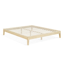 Load image into Gallery viewer, Creise King Wooden Bed Frame - Light Oak