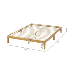 Load image into Gallery viewer, Conival Queen Wooden Bed Frame - Natural Oak