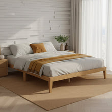 Load image into Gallery viewer, Conival Queen Wooden Bed Frame - Natural Oak