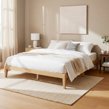 Load image into Gallery viewer, Conival King Wooden Bed Frame - Natural Oak