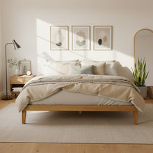 Load image into Gallery viewer, Conival King Wooden Bed Frame - Natural Oak