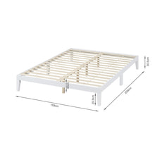 Load image into Gallery viewer, Conival Queen Wooden Bed Frame - White