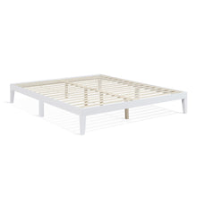 Load image into Gallery viewer, Conival King Wooden Bed Frame - White
