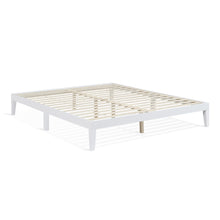 Load image into Gallery viewer, Conival King Wooden Bed Frame - White
