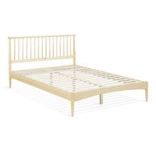 Load image into Gallery viewer, Tolmount Double Wooden Bed Frame - Light Oak