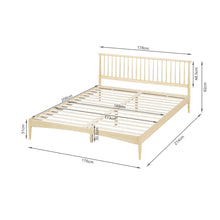 Load image into Gallery viewer, Tolmount King Wooden Bed Frame - Light Oak