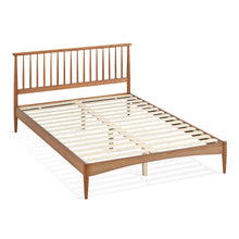 Load image into Gallery viewer, Tolmount Double Wooden Bed Frame - Walnut