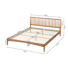 Load image into Gallery viewer, Tolmount King Wooden Bed Frame - Walnut